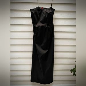 Talbots Black Strapless Formal Full Length Gown